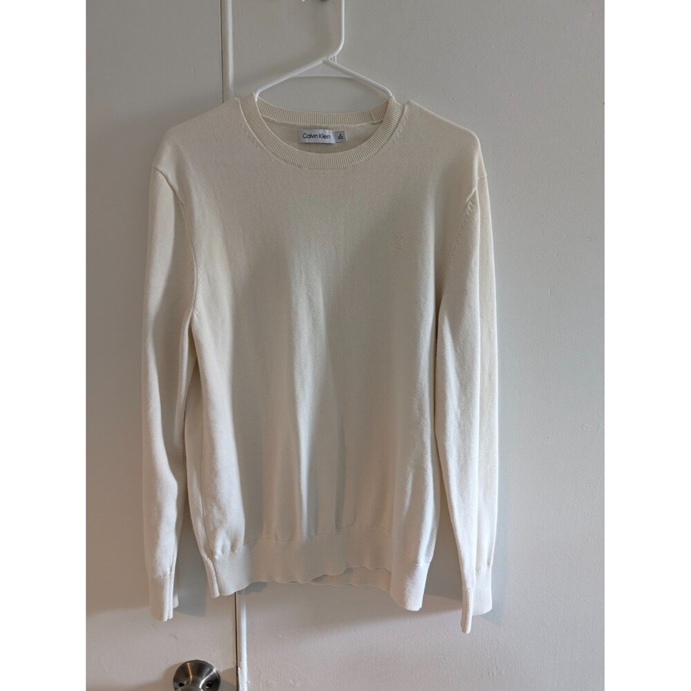 Calvin Klein Sweater Men's Smooth Cotton CK Monogram Logo
